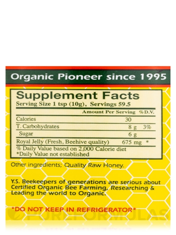 Ultra Mega Strength Royal Jelly in Honey (675 mg per serving) - 21 oz (595 Grams) - Alternate View 4