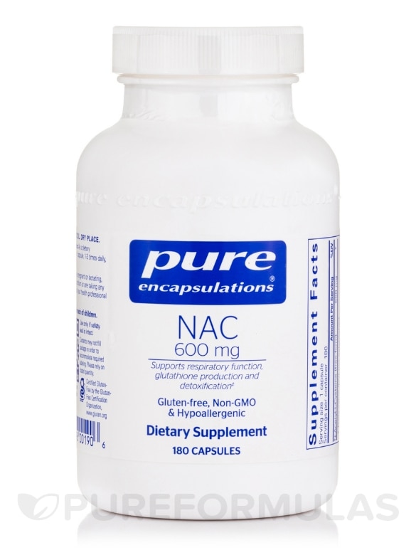 NAC (N-Acetyl-l-Cysteine) 600 mg - 180 Capsules