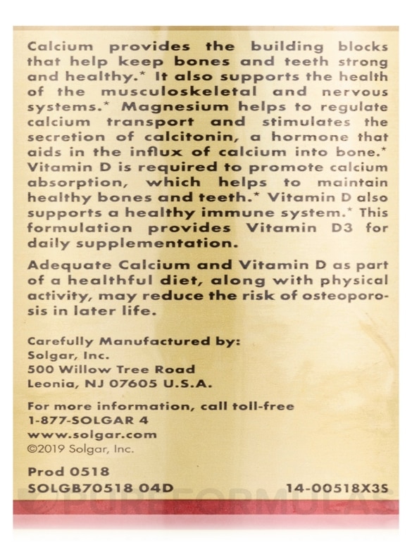 Calcium Magnesium with Vitamin D3 - 150 Tablets - Alternate View 6