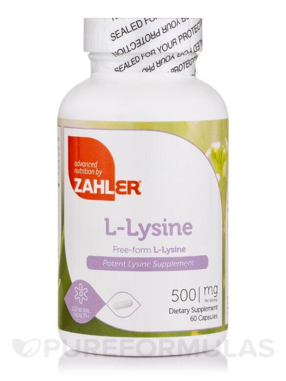L-Lysine 500 mg - 60 Capsules