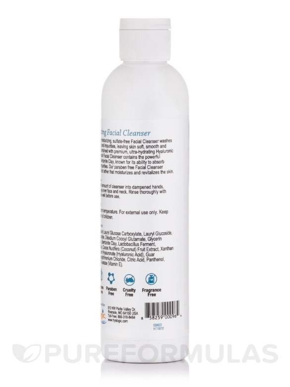 Facial Cleanser with Hyaluronic Acid & Bentonite Clay - 8 fl. oz (237 ml) - Alternate View 2