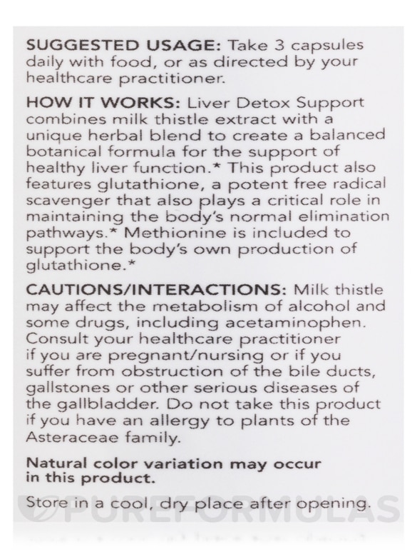 Liver Detox™ - 90 Veg Capsules - Alternate View 6