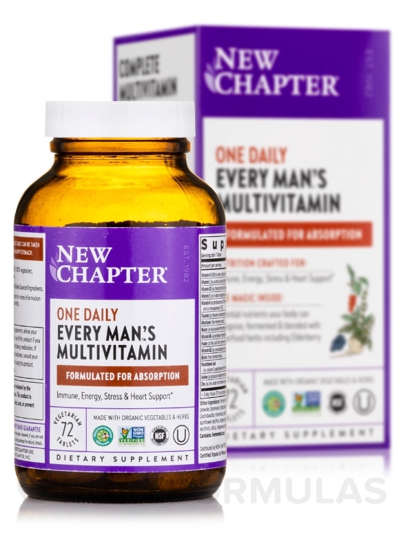 Every Man's One Daily Multivitamin - 72 Vegetarian Tablets - Alternate View 1