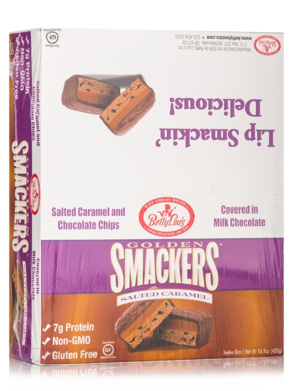 Golden Smackers™ Salted Caramel - Box of 12 Bars