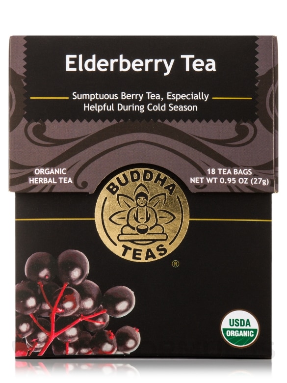 Organic Elderberry Tea - 18 Tea Bags - Alternate View 2