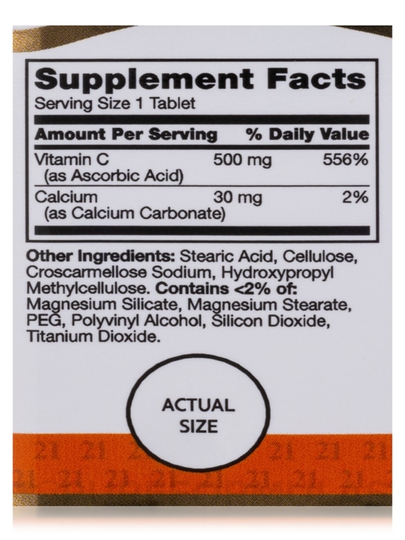 Vitamin C 500 mg - 110 Tablets - Alternate View 4