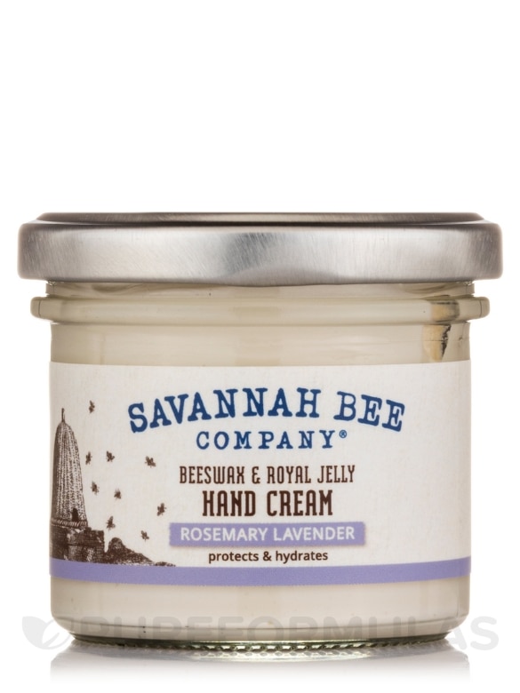 Beeswax & Royal Jelly Hand Cream - Rosemary Lavender (Jar) - 3.4 oz (96 Grams) - Alternate View 2
