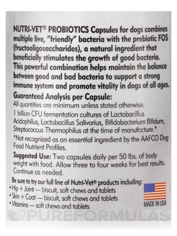 Probiotics for Dogs - 60 Capsules - Alternate View 4