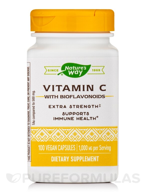 Vitamin C-1000 Bioflavonoids - 100 Vegan Capsules