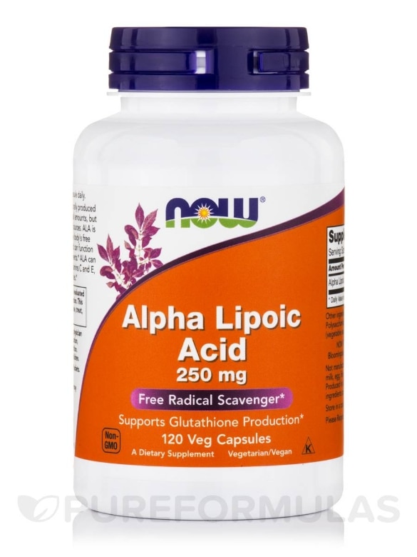 Alpha Lipoic Acid 250 mg - 120 Veg Capsules