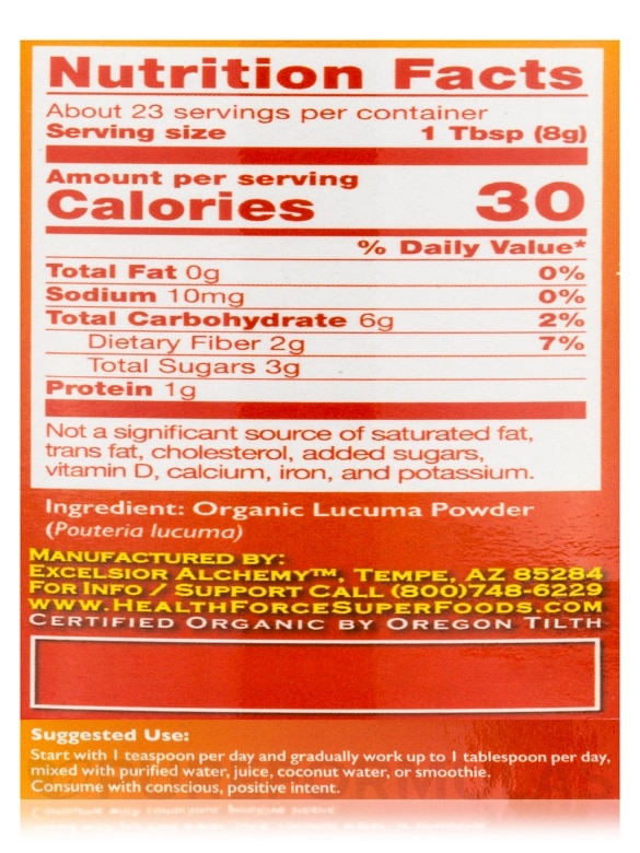 Integrity Foods™ Lucuma - 6.3 oz (180 Grams) - Alternate View 3