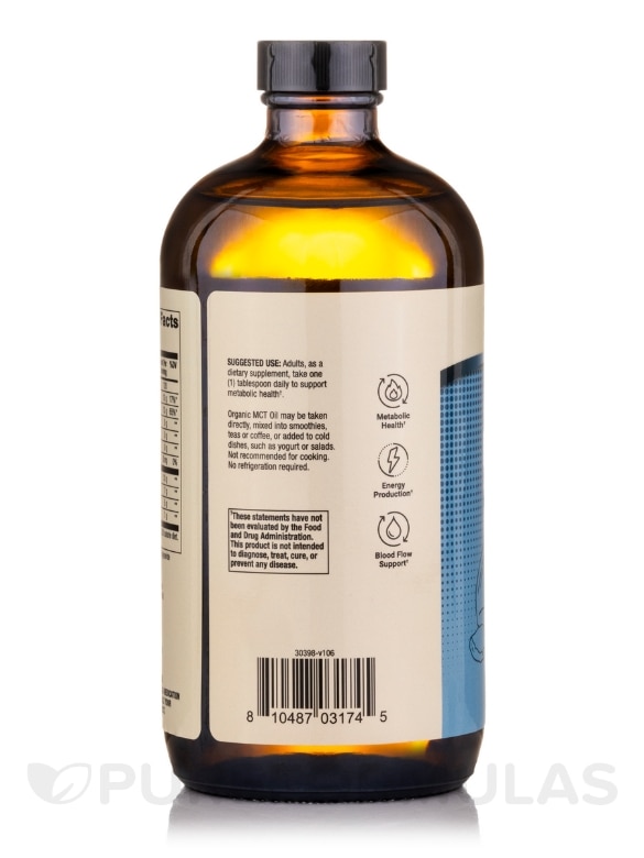 Biothin® Organic MCT Oil - 16 fl. oz (473 ml) - Alternate View 2