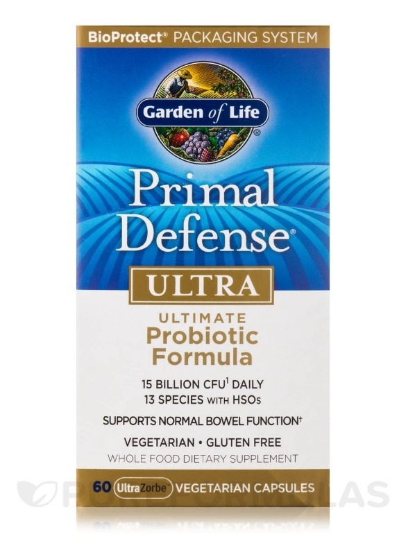 Primal Defense® ULTRA Probiotic Formula - 60 Vegetarian Capsules - Alternate View 1