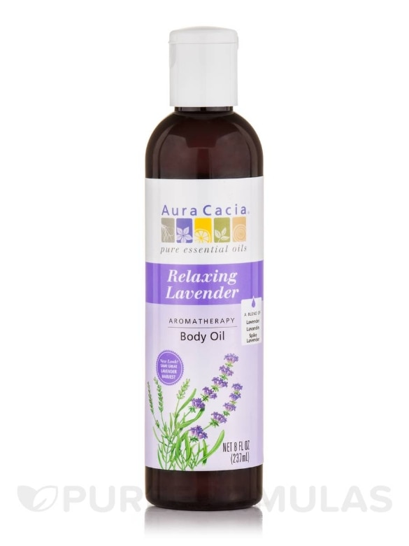 Relaxing Lavender Aromatherapy Body Oil - 8 fl. oz (237 ml)
