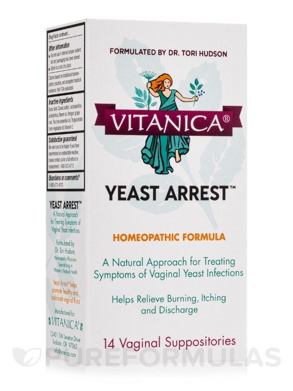 Yeast Arrest - 14 Vaginal Suppositories