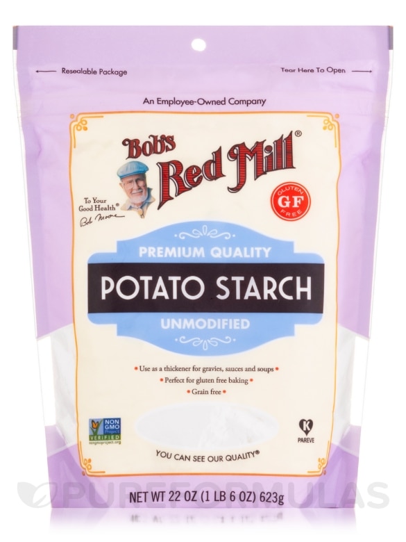 Premium Quality Unmodified Potato Starch - 24 oz (680 Grams)