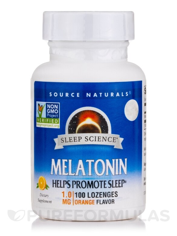 Sleep Science® Melatonin 1 mg, Orange Flavor - 100 Lozenges