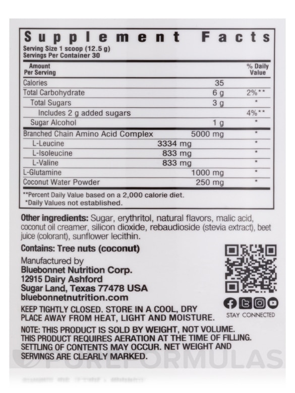 Extreme Edge® BCAA Plus Glutamine Powder, Strawberry Kiwi Flavor - 13.23 oz (375 Grams) - Alternate View 3