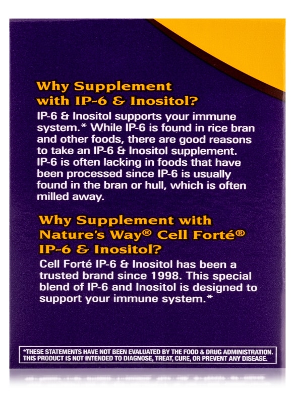 Cell Forté® IP-6 & Inositol - 120 Vegan Capsules - Alternate View 8