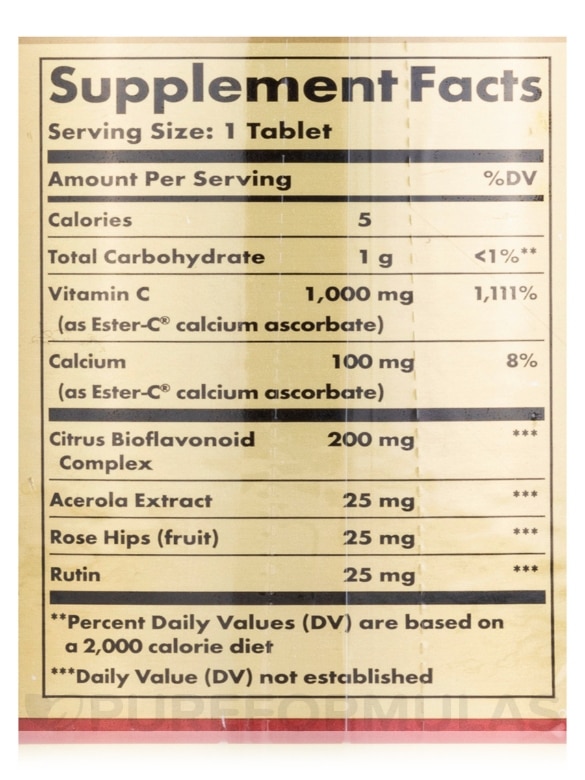 Ester-C® Plus 1000 mg Vitamin C - 180 Tablets - Alternate View 4