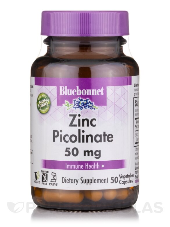 Zinc Picolinate 50 mg - 50 Vegetable Capsules