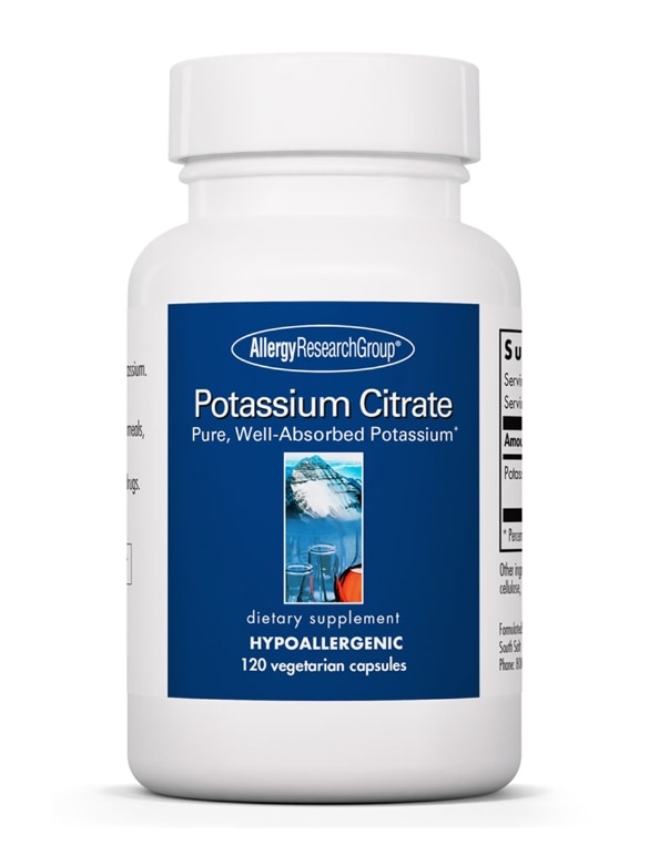 Potassium Citrate - 120 Vegetarian Capsules