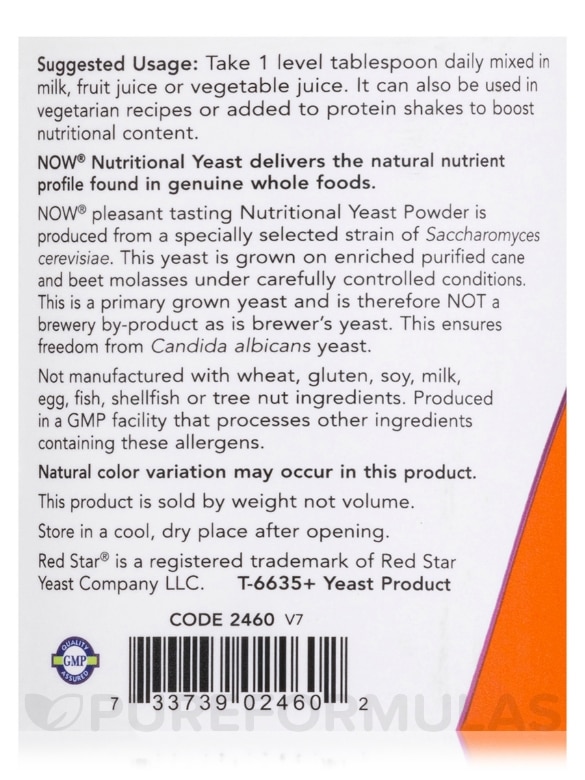 Nutritional Yeast Powder - 10 oz (284 Grams) - Alternate View 4