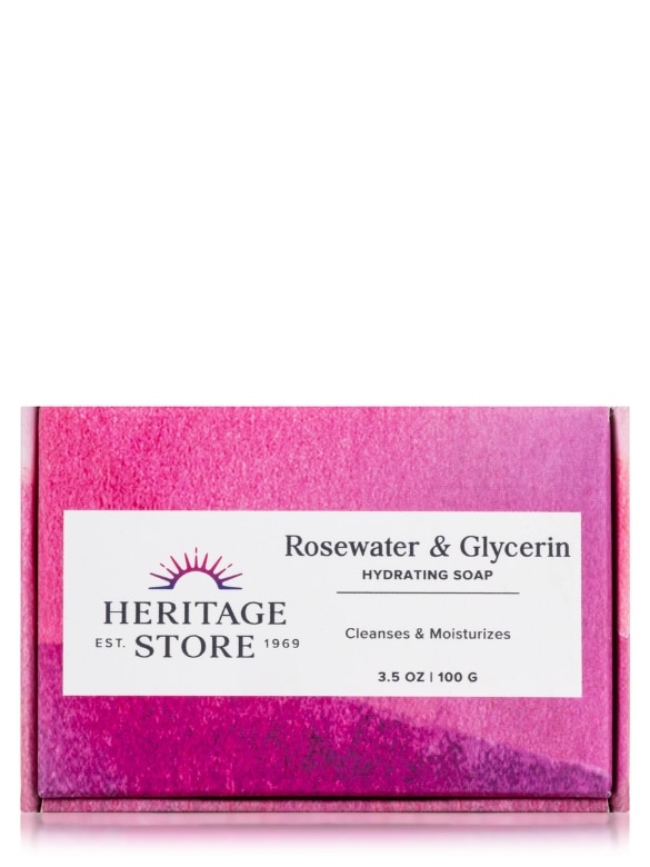 Rosewater & Glycerin Soap Bar - 3.5 oz (100 Grams) - Alternate View 3