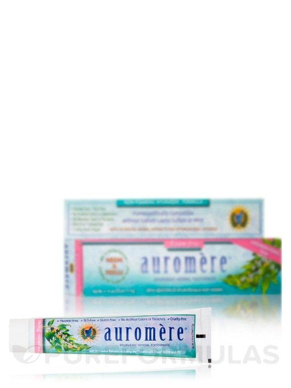 Ayurvedic Herbal Toothpaste - Cardamom-Fennel Flavor (Foam Free) - 4.16 oz (75 ml / 117 Grams) - Alternate View 1