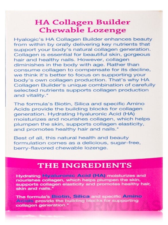 HA Collagen Builder Chewable Lozenge (Hyaluronic Acid for Hair