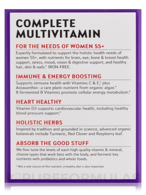 Every Woman's One Daily 55+ Multivitamin - 48 Vegetarian Tablets - Alternate View 9