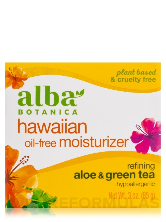 Natural Hawaiian Oil Free Moisturizer Refining Aloe & Green Tea - 3 oz (85 Grams) - Alternate View 3