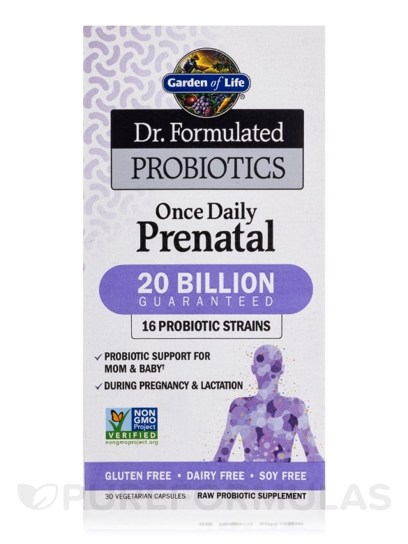 Dr. Formulated Probiotics Once Daily Prenatal - 30 Vegetarian Capsules - Alternate View 3
