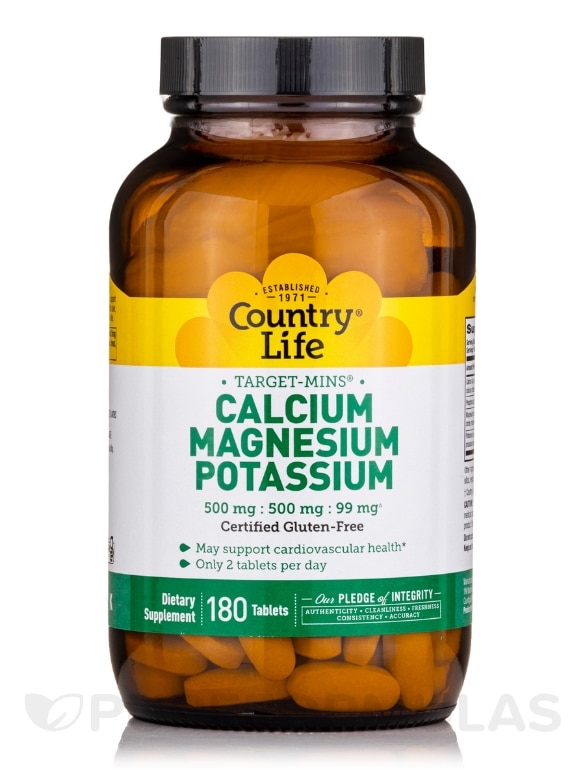 Target-Mins® Calcium Magnesium Potassium - 180 Tablets