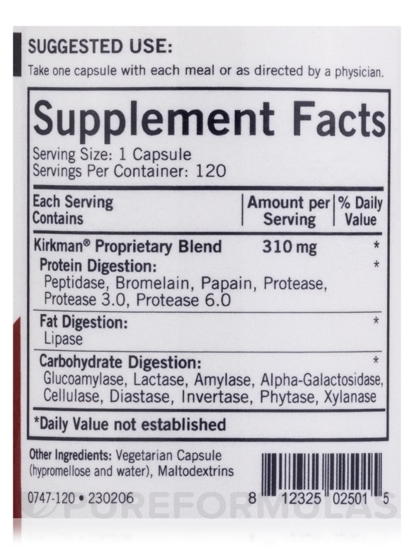 EnZym-Complete with DPP-IV™ - 120 Vegetarian Capsules - Alternate View 3