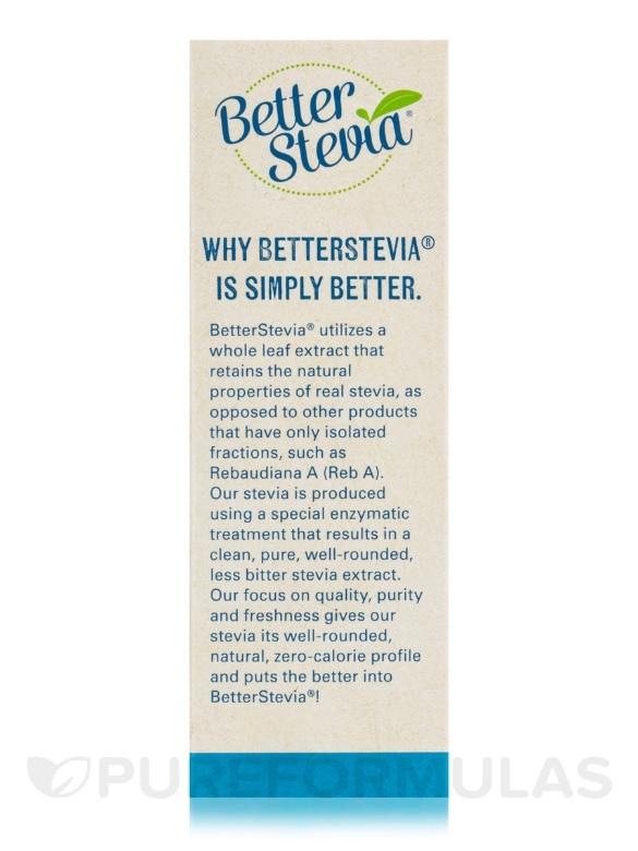 Better Stevia® Balance with Inulin & Chromium - Box of 100 Packets - Alternate View 4