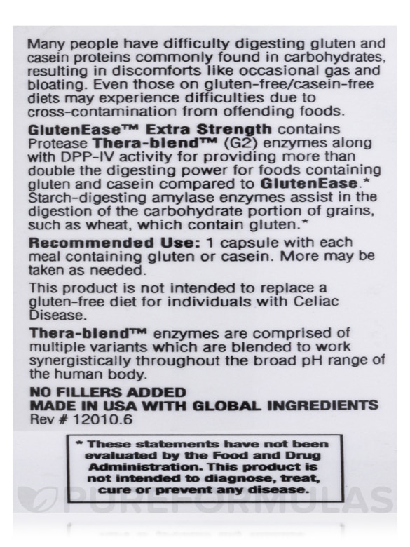 GlutenEase™ Extra Strength - 30 Capsules - Alternate View 5