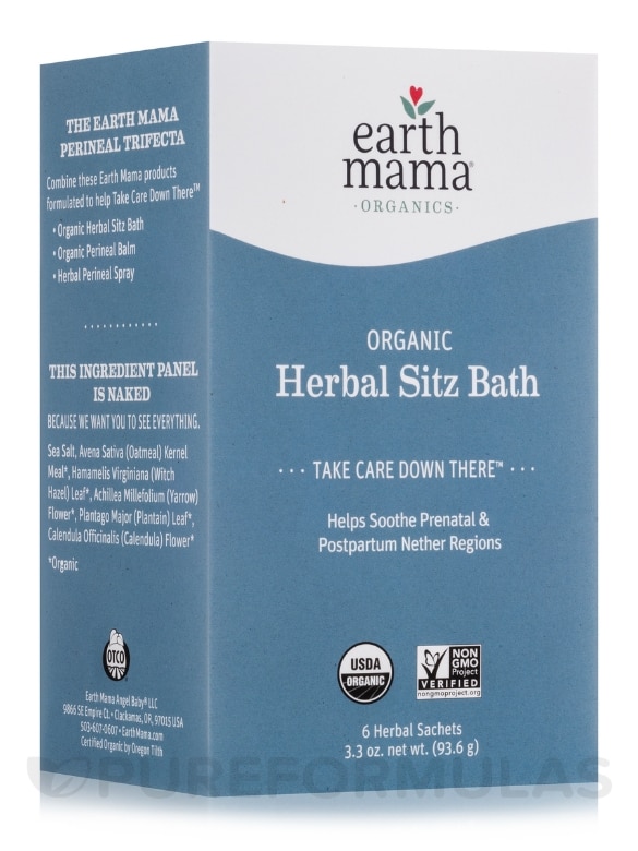 Organic Herbal Sitz Bath - 6 Herbal Pads