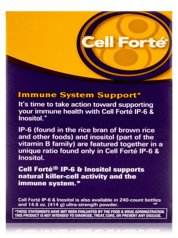 Cell Forté® IP-6 & Inositol - 120 Vegan Capsules - Alternate View 9