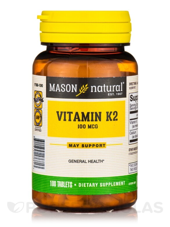 Vitamin K2 100 mcg - 100 Tablets