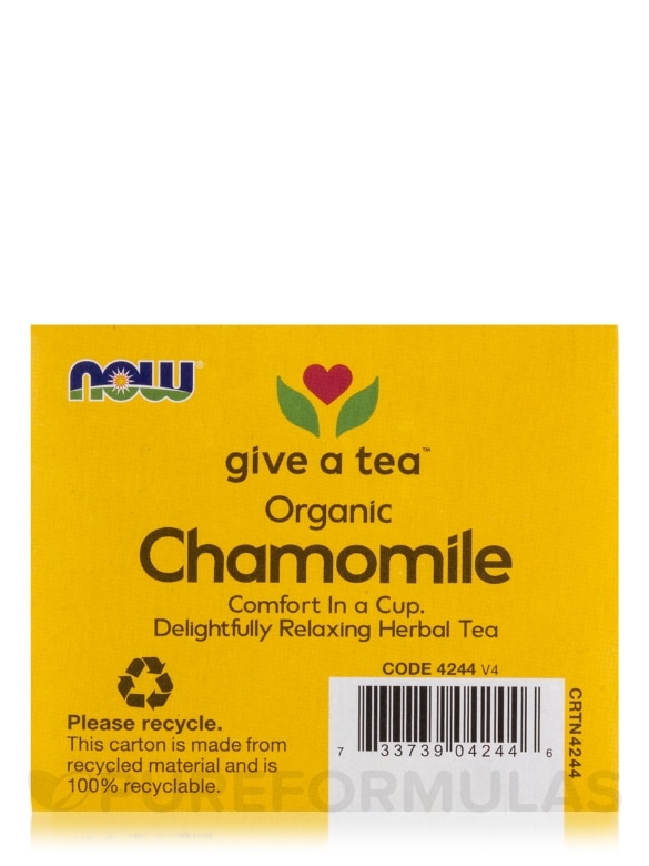 NOW® Real Tea - Organic Chamomile Tea - 24 Tea Bags - Alternate View 5