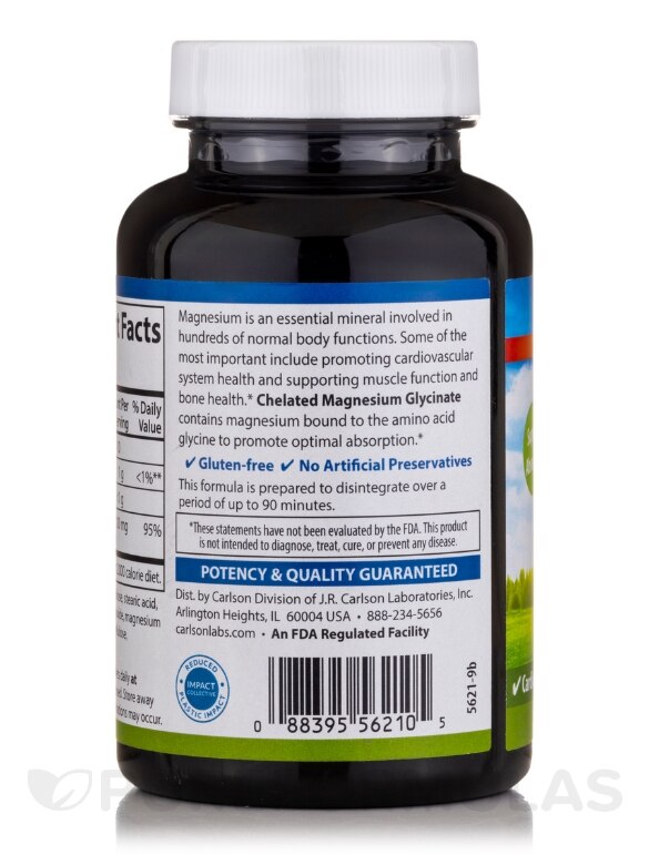 Magnesium Glycinate - 120 Tablets - Alternate View 2