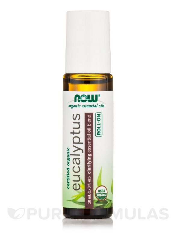 NOW® Organic Essential Oils - Eucalyptus Essential Oil Blend (Roll-on) - 1/3 fl. oz (10 ml) - Alternate View 6
