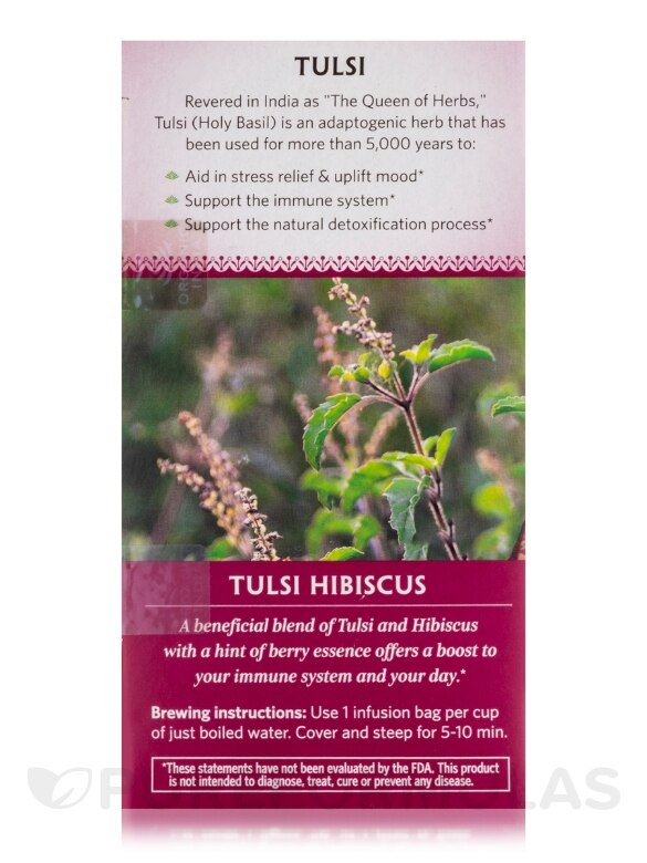 Tulsi Hibiscus Infusion - 18 Bags - Alternate View 4