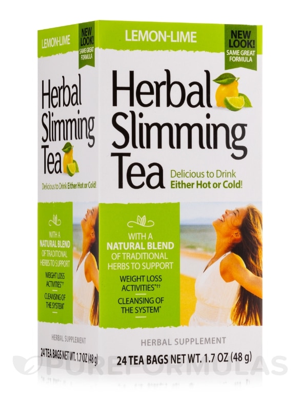 Herbal Slimming Tea, Lemon-Lime - 24 Tea Bags