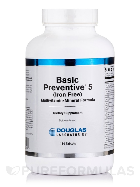 Basic Preventive 5 (Iron Free) - 180 Tablets