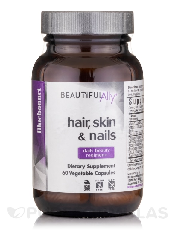 Beautiful Ally™ Hair, Skin & Nails - 60 Vegetable Capsules - Alternate View 2