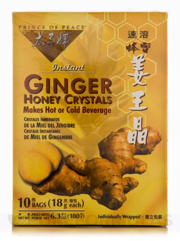 Ginger Honey Crystals - Box of 10 Sachets