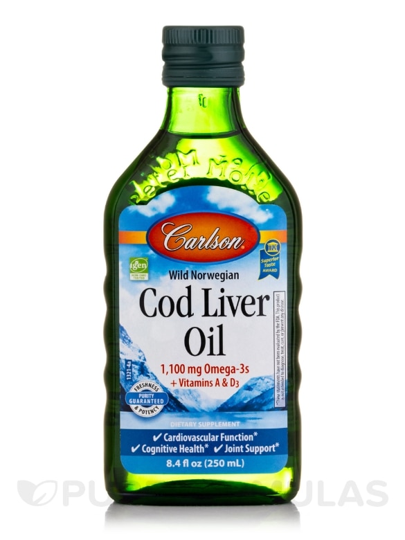 Cod Liver Oil, Natural Flavor - 8.4 fl. oz (250 ml)