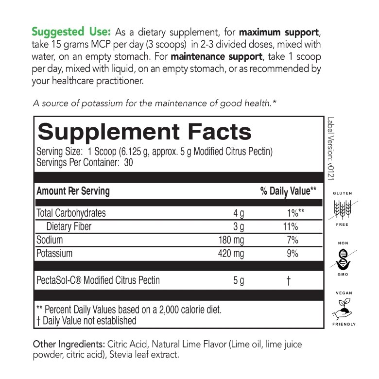 PectaSol® Modified Citrus Pectin Powder, Lime Infusion Flavor - 6.48 oz (183.75 Grams) - Alternate View 2